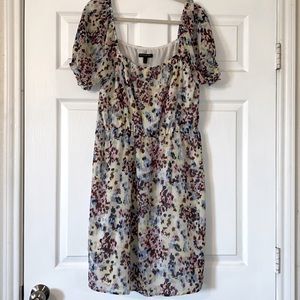 Floral Puff Sleeve Mini Dress